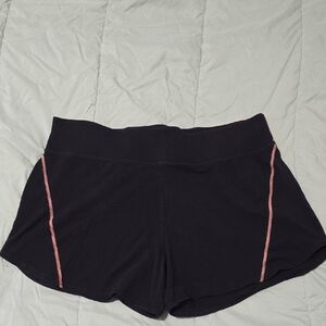 Fila Women's Black Shorts with Pink Highlights